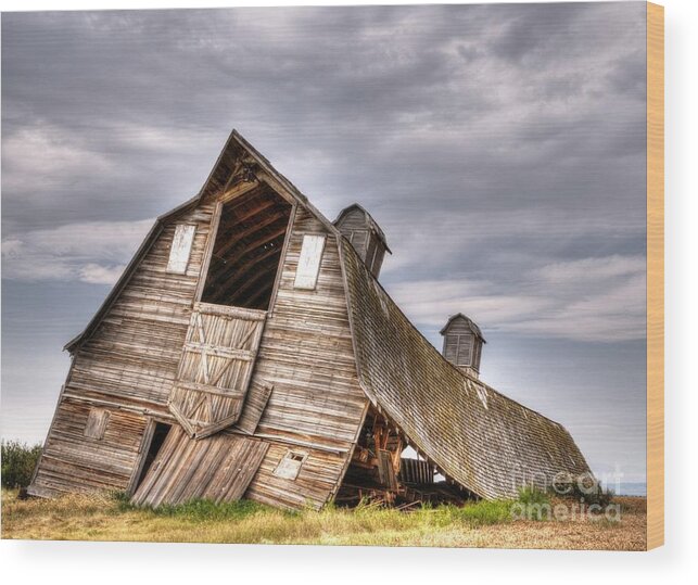 Barn Wood Print featuring the photograph End of an Era 4 by Vivian Christopher