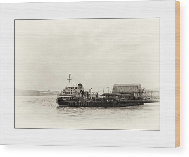 Liverpool Museum Wood Print featuring the photograph Ferry at the terminal by Spikey Mouse Photography