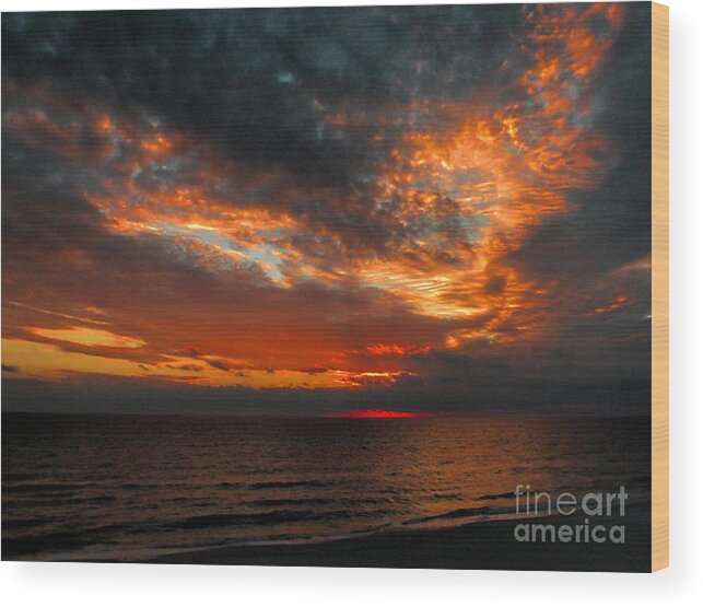Art Prints Wood Print featuring the photograph Florida Sunset by Dave Bosse