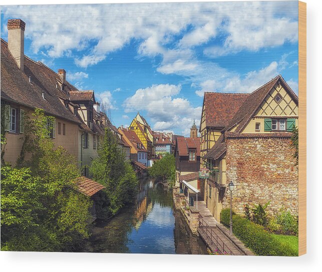 Tranquility Wood Print featuring the photograph Francia, Colmar, Petite Venise by Piero M. Bianchi