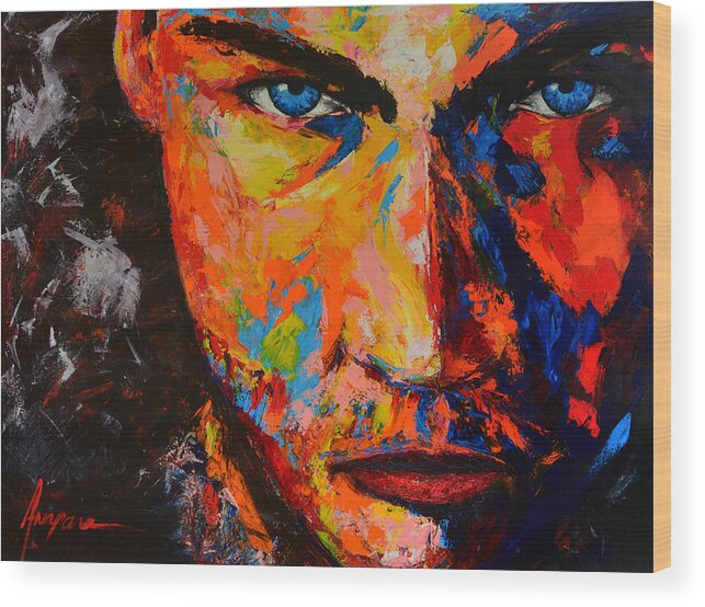 Art Wood Print featuring the painting Gabriel by Patricia Awapara