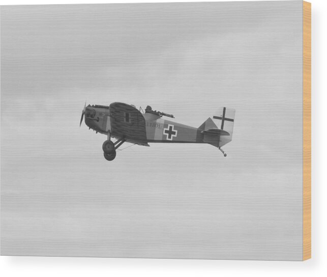 Junkers Cl1 Wood Print featuring the photograph German Junkers CL1 by Maj Seda