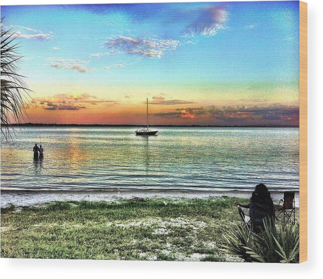 Beach Wood Print featuring the photograph God's Country I by Carlos Avila