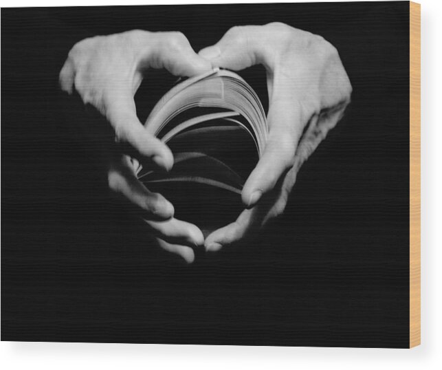 Magician Wood Print featuring the photograph Heart in Hand by Cathy Donohoue