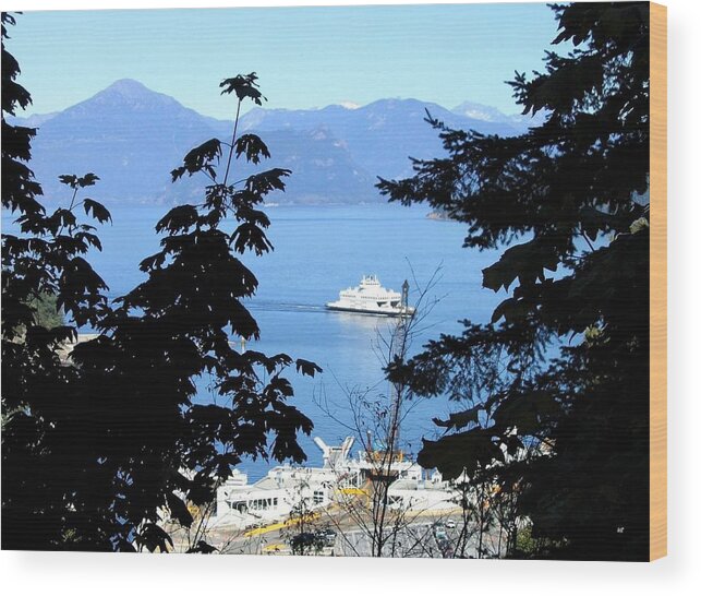 Horseshoe Bay Ferry Terminal Wood Print featuring the photograph Horseshoe Bay Ferry Terminal by Will Borden