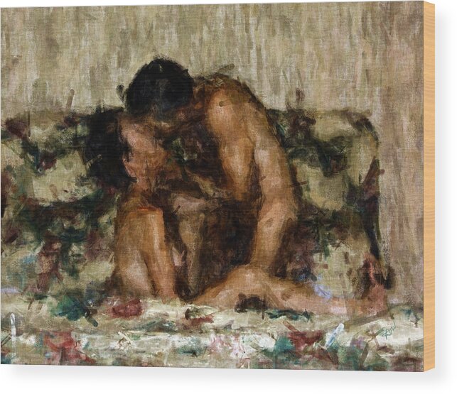 Nudes Wood Print featuring the photograph I Adore You by Kurt Van Wagner