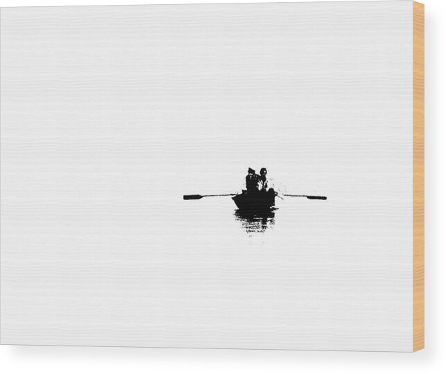 Boat Wood Print featuring the photograph Isolated by Prakash Ghai