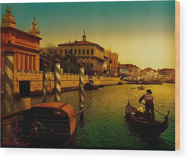 Italy Wood Print featuring the painting Memories of Venice No 1 by Douglas MooreZart