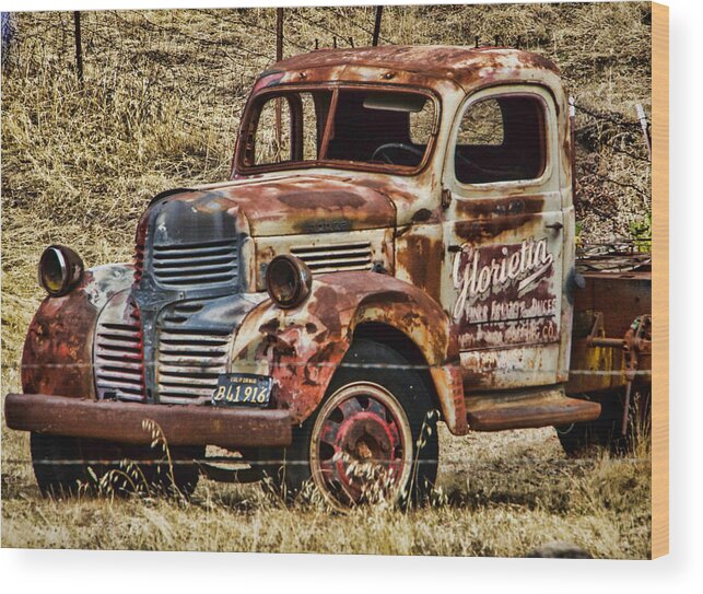 Dodge Truck Wood Print featuring the photograph Old Dodge Truck by Ron Roberts