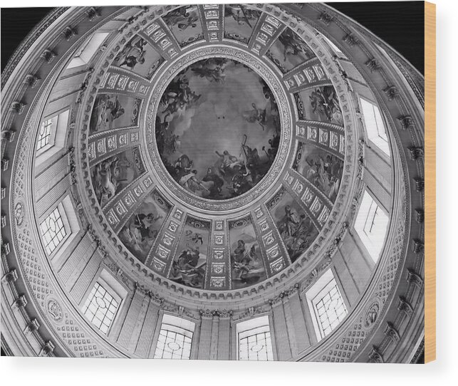 Dome Wood Print featuring the photograph Ornate Dome by Jenny Hudson