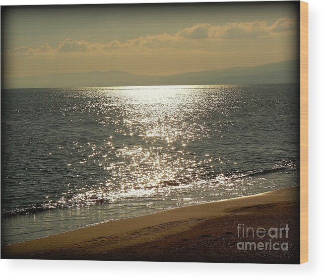 Sea Wood Print featuring the photograph Peace of mind... by Nina Stavlund