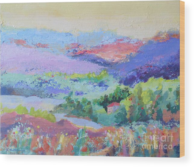 Acrylic Wood Print featuring the painting Peace Valley by John Nussbaum