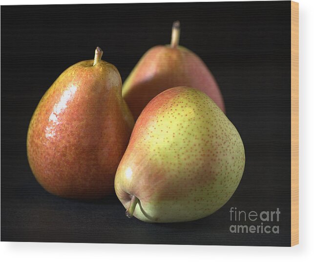 Pear Wood Print featuring the photograph Pears by Joy Watson