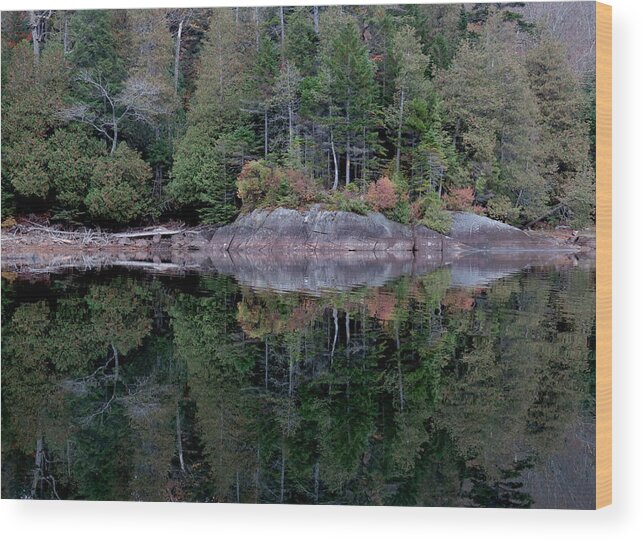 Mirror Wood Print featuring the photograph Perfect Mirror by Jean Macaluso