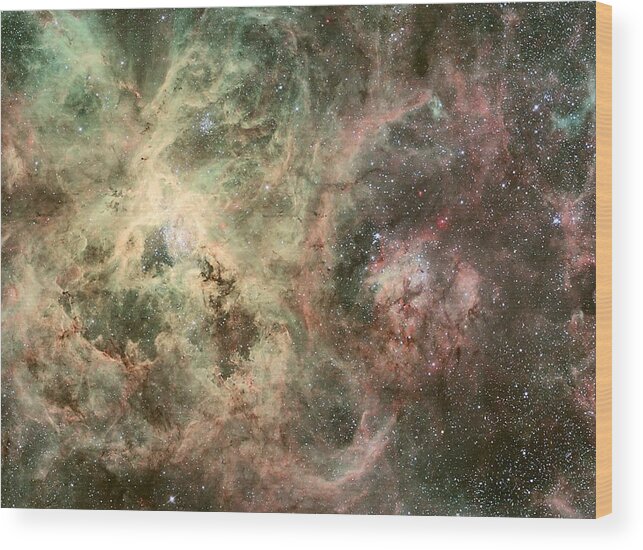 Nebula Wood Print featuring the photograph R136 Doradus Nebula Magellanic Cloud by Celestial Images