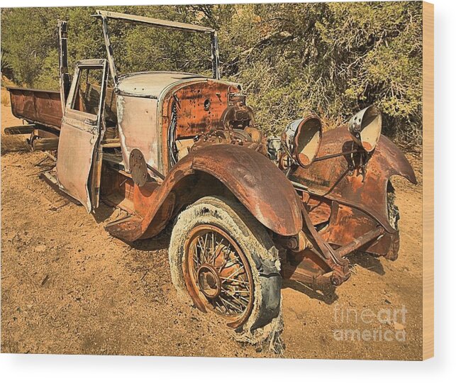 Joshua Tree National Park Wood Print featuring the photograph Rusted And Worn by Adam Jewell
