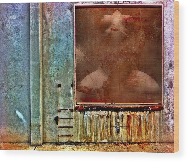 Rust Wood Print featuring the photograph Rusty Wall 1 by Andrea Kollo
