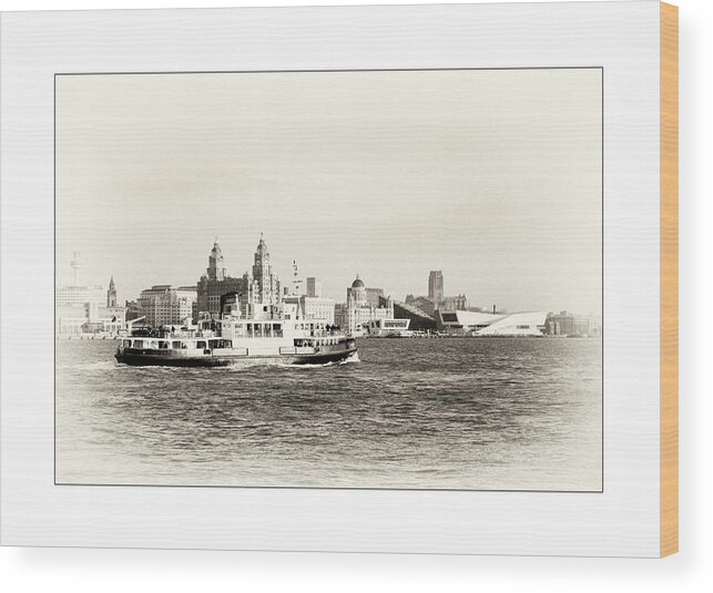  Wood Print featuring the photograph Sailing up the Mersey by Spikey Mouse Photography