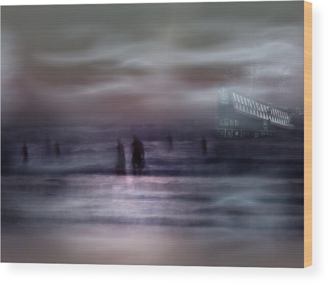 Sea Ghosts Wood Print featuring the photograph Sea Ghosts by Vanessa Shakesheff