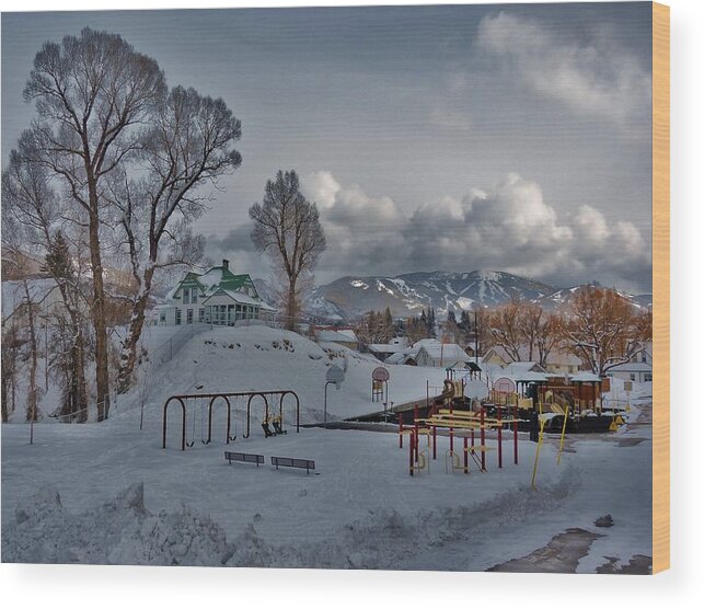 Steamboat Springs Wood Print featuring the photograph Snowy Playground by Matt Helm