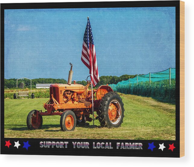 Poster Wood Print featuring the photograph Support Your Local Farmer by Cathy Kovarik