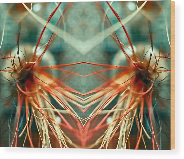 Abstract Wood Print featuring the photograph Tentacles by Eugene Campbell