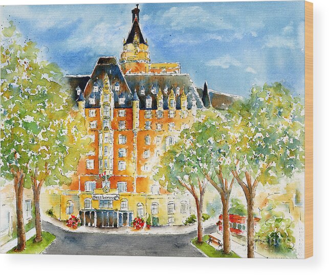 Impressionism Wood Print featuring the painting The Bess by Pat Katz