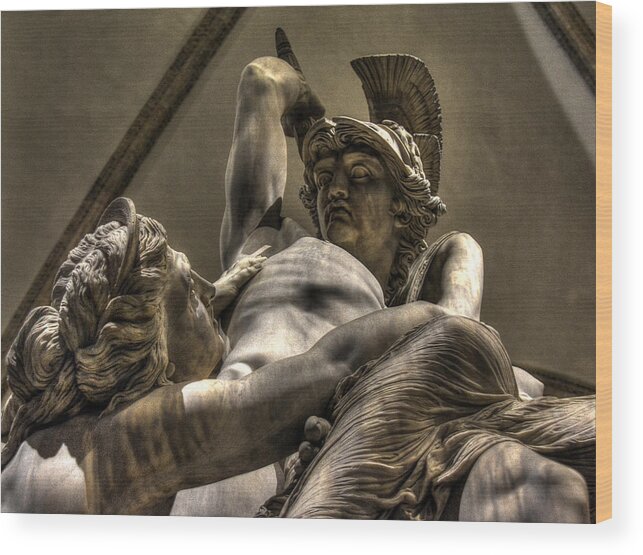 Polyxena Wood Print featuring the photograph The Rape of Polyxena by Michael Kirk