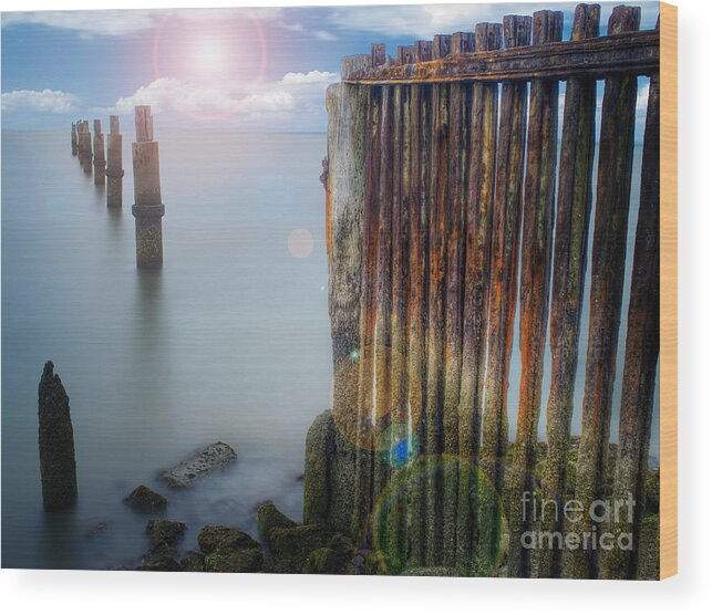 Ocean Wood Print featuring the photograph Tomorrow Never Knows by Russell Brown