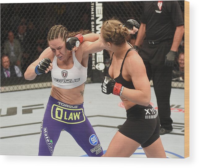 Bantamweight Wood Print featuring the photograph Ufc 175 Rousey V Davis by Donald Miralle/zuffa Llc