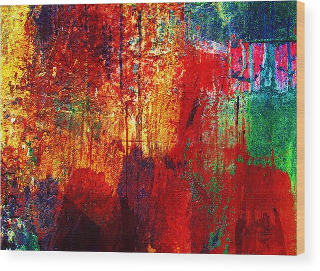 Colorful Wood Print featuring the photograph Untamed Colors by Prakash Ghai