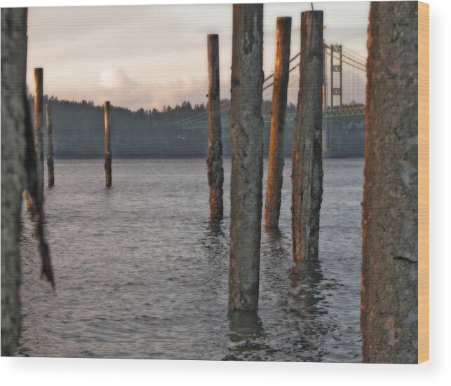 Orton Wood Print featuring the photograph A Titlow Sunset by Chris Anderson