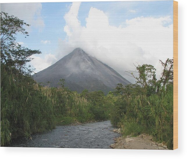 Arenal Volcano Wood Print featuring the photograph Arenal Volcano by Keith Stokes