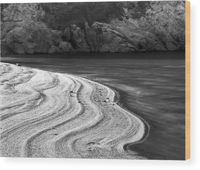 Big Sur Tidal Pool Wood Print featuring the photograph Big Sur Tidal Pool by Kris Rasmusson