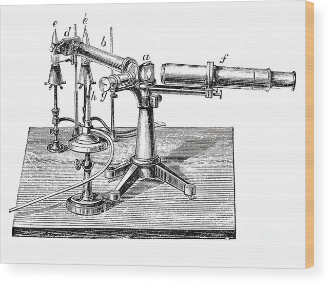 Science Wood Print featuring the photograph Bunsen-kirchhoff Spectroscopic by Science Source