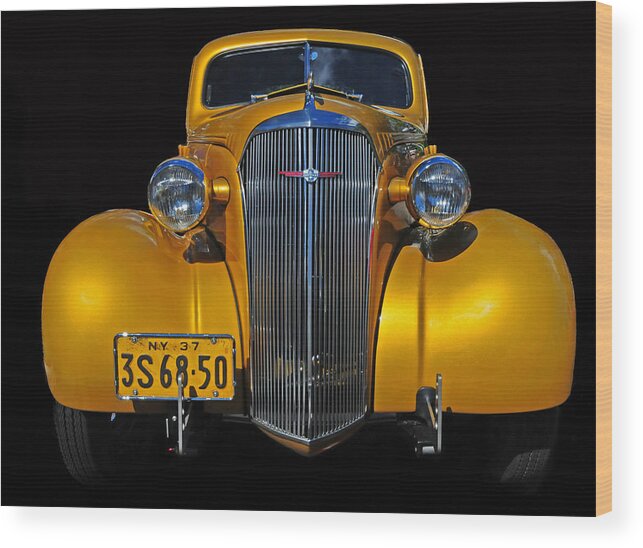 Chevrolet Wood Print featuring the photograph Golden Chevrolet by Dave Mills