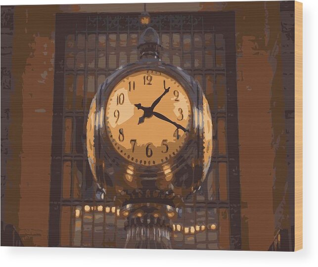 Grand Central Station Wood Print featuring the photograph Grand Central Station Color 16 by Scott Kelley