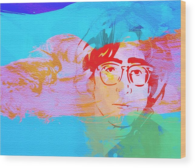 John Lennon Wood Print featuring the painting John Lennon by Naxart Studio