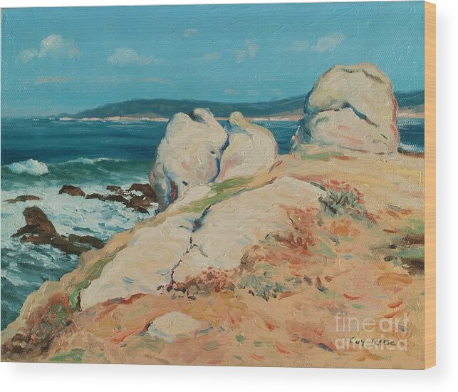 California Wood Print featuring the painting Monterey Coast by Guy Rose