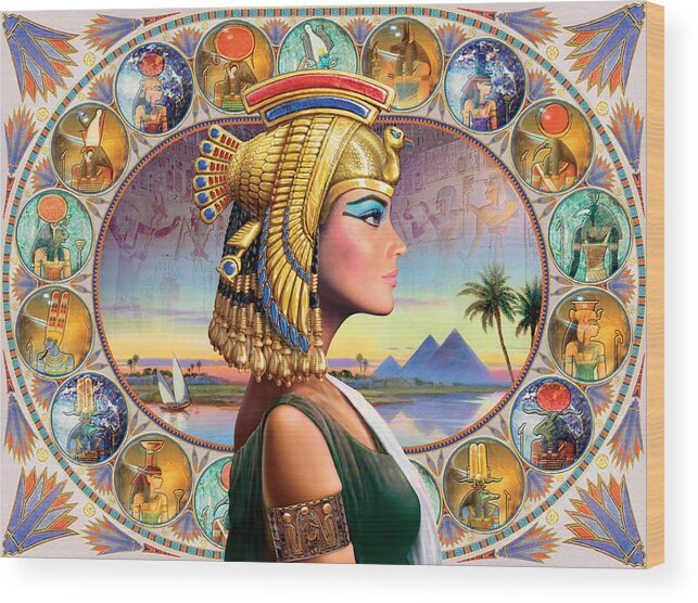 Adult Wood Print featuring the photograph Nefertari Variant 3 by MGL Meiklejohn Graphics Licensing