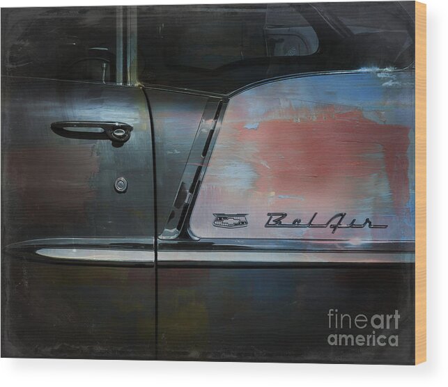 Car Wood Print featuring the photograph Painted Classic by Perry Webster