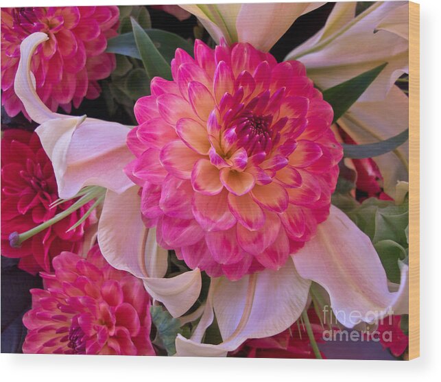 Flower Wood Print featuring the photograph Pink Possibilities by Arlene Carmel