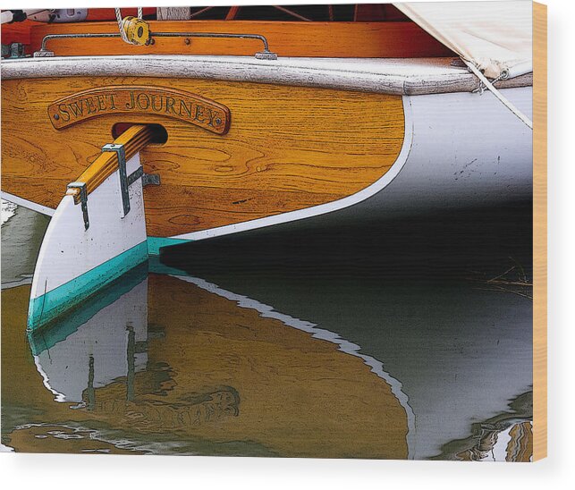 Boat Wood Print featuring the photograph Sweet Journey by Michael Friedman