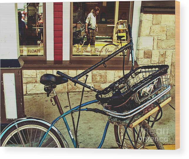 Bike Wood Print featuring the photograph Wild Mustangs by Terry Doyle