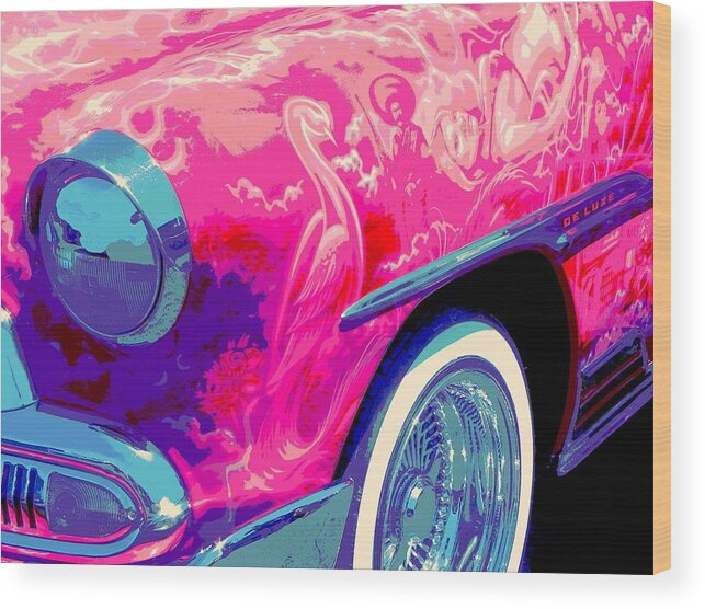 Low Rider Wood Print featuring the photograph Wild Paint by Chuck Re