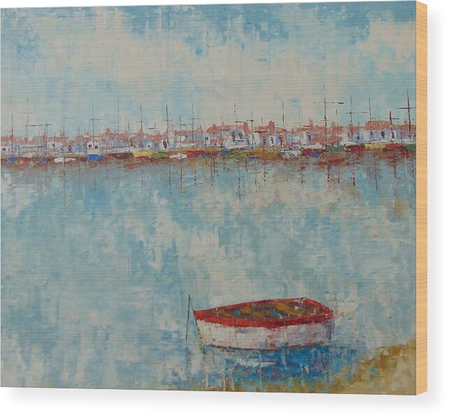 Provence Wood Print featuring the painting Marseille by Frederic Payet