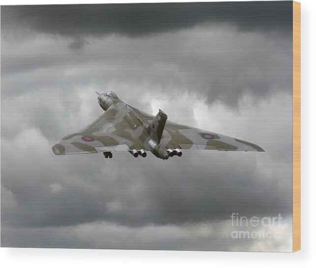 Avro Vulcan Wood Print featuring the photograph Vulcan to the sky #1 by Ang El