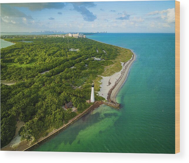Background Wood Print featuring the photograph Welcome to Miami #2 by Evgeny Vasenev