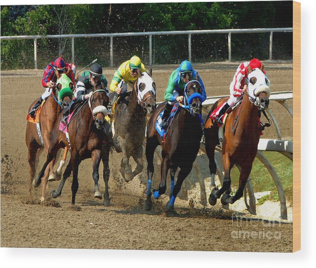 Horses Wood Print featuring the photograph Horses #7 by Marc Bittan