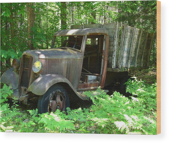 Chevy Wood Print featuring the photograph A Time Forgotten by Kerri Mortenson